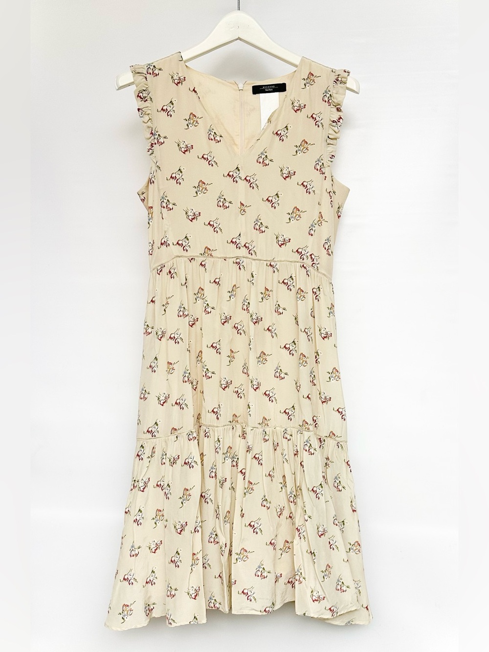 SILK• Weekend MaxMara Floral Tiered Dress
